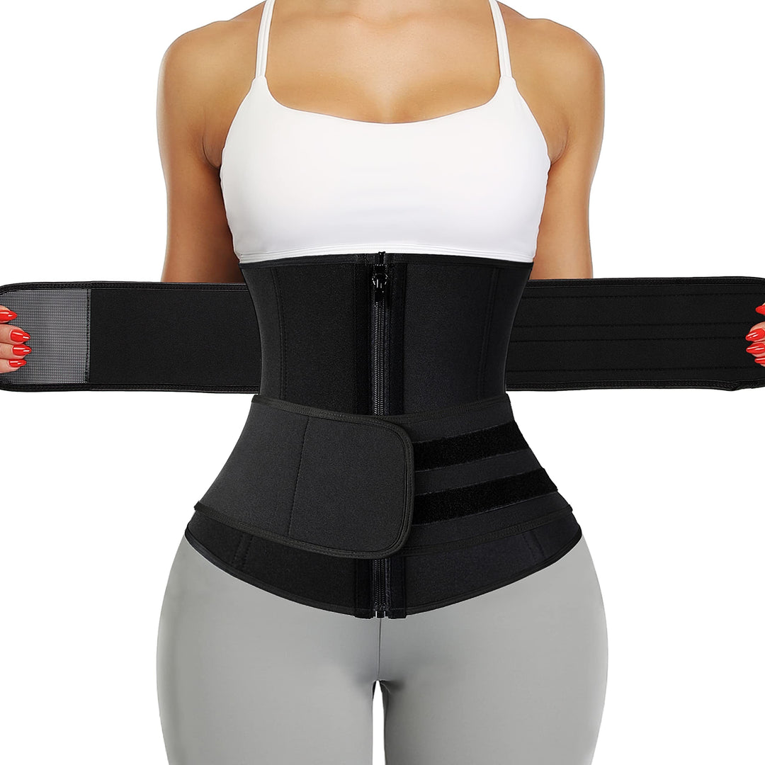KIWI RATA Neoprene Sauna Waist Trainer Corset Sweat Bel