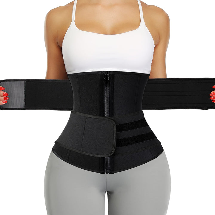 KIWI RATA Neoprene Sauna Waist Trainer Corset Sweat Bel