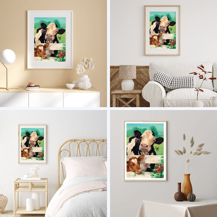 NAIMOER 5D Cows Diamond Art Kits for Adults,Diamond Art