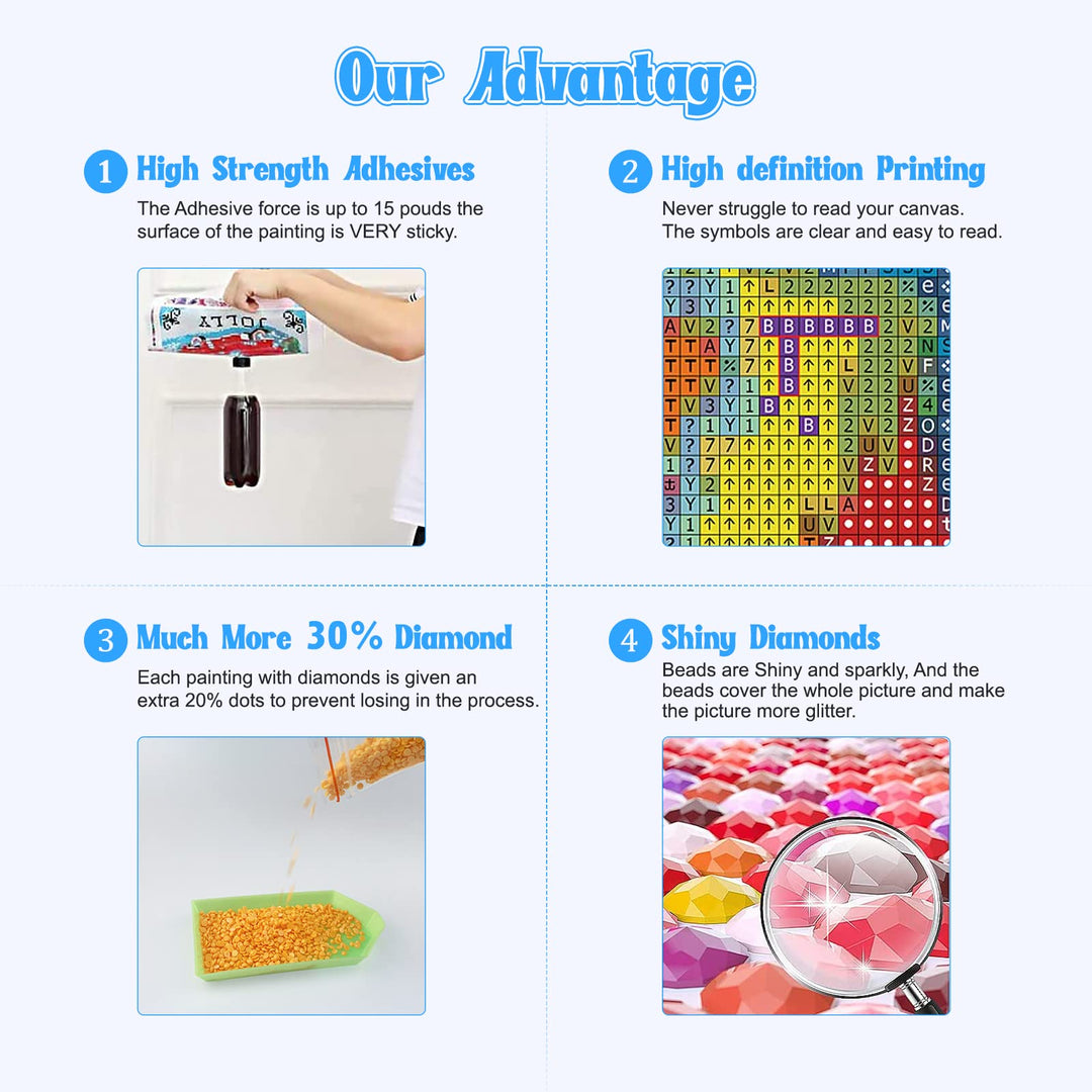 NAIMOER Tiger Diamond Art Kits for Adults,5D Diamond Ar