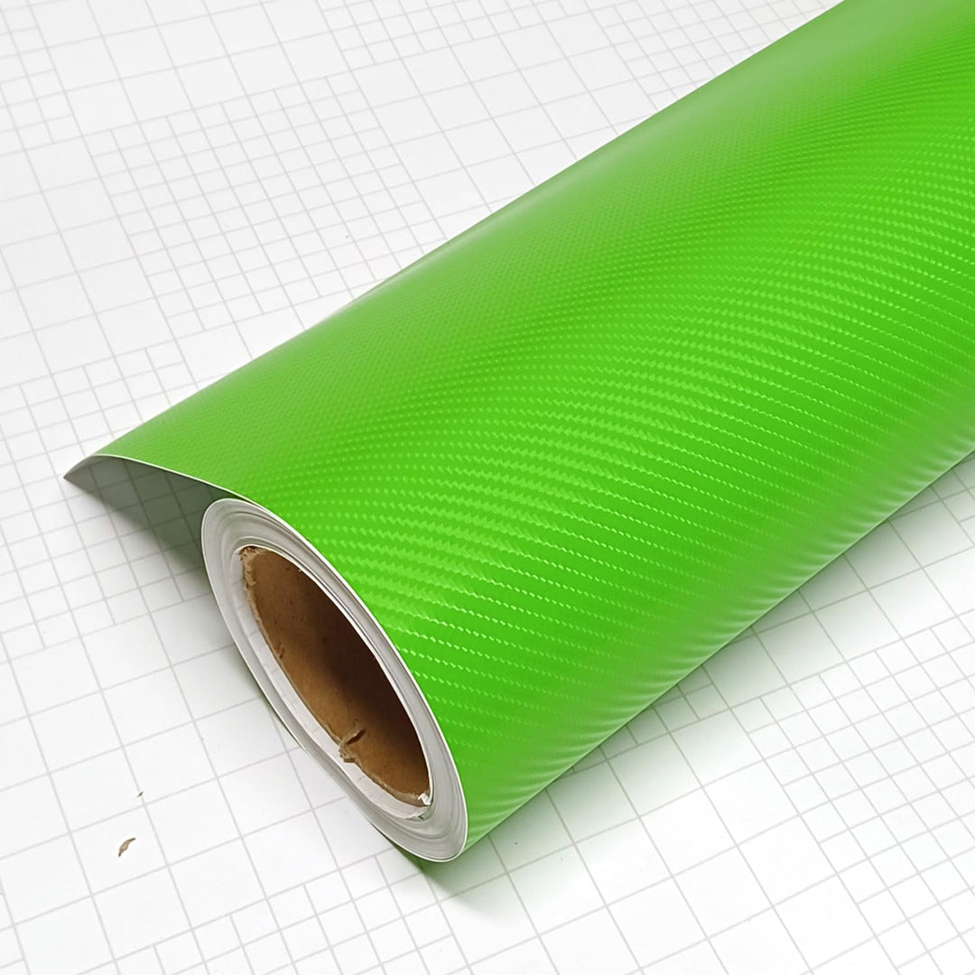 DIYAH 4D Green Carbon Fiber Vinyl Wrap Sticker with Air