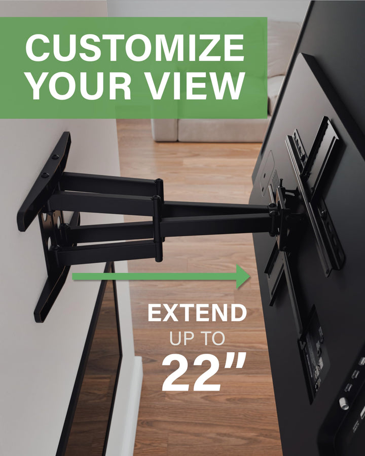 SANUS Premium Full Motion TV Mount for 42-90 TVs - Stur