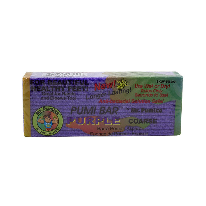 Purple Pumi Bar (12-Count Display Box): Extra-Coarse Callus Remover, Pedicure Stone &amp; Ped File Scrubber For Smooth Feet and Heels