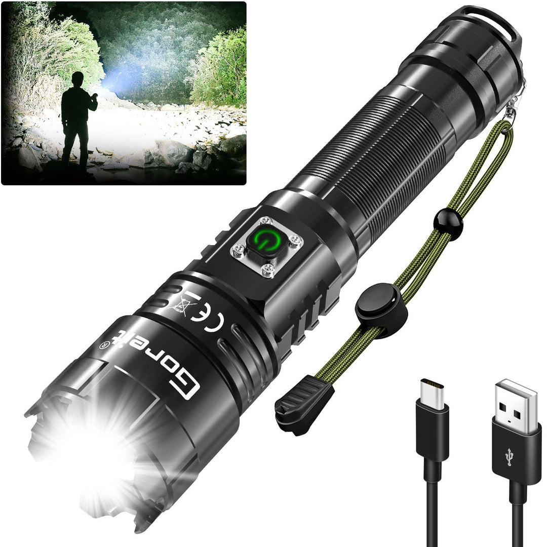 Flashlights High Lumens Rechargeable, Goreit 990,000 Lu