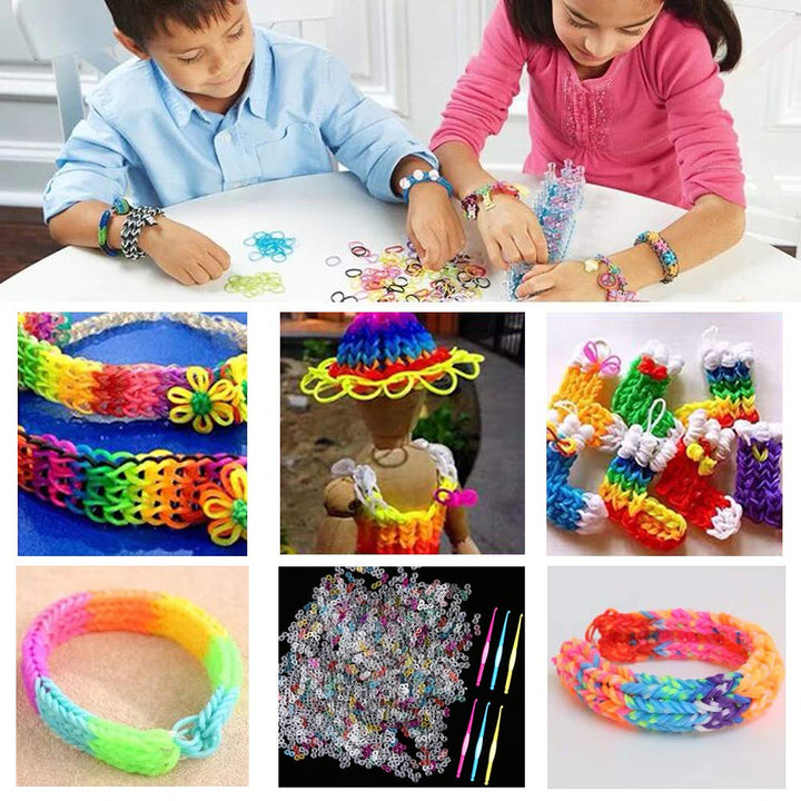 580 Pieces S Clips Crochet Hooks DIY for Rainbow Refill Kits Rubber Band Bracelets Clips S Connectors