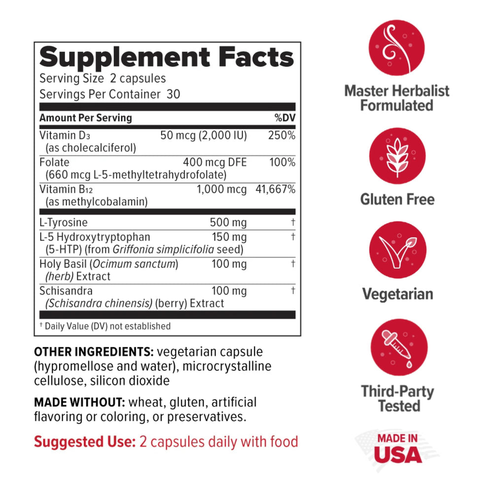 , In Joy, Supports Mood and Emotional Strength, 60 Tablets