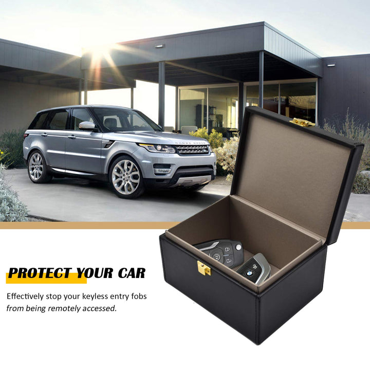 Faraday Box Key Fob Protector, RFID Signal Blocking Box, Faraday Box Signal Blocking Shielding Box for Car Key