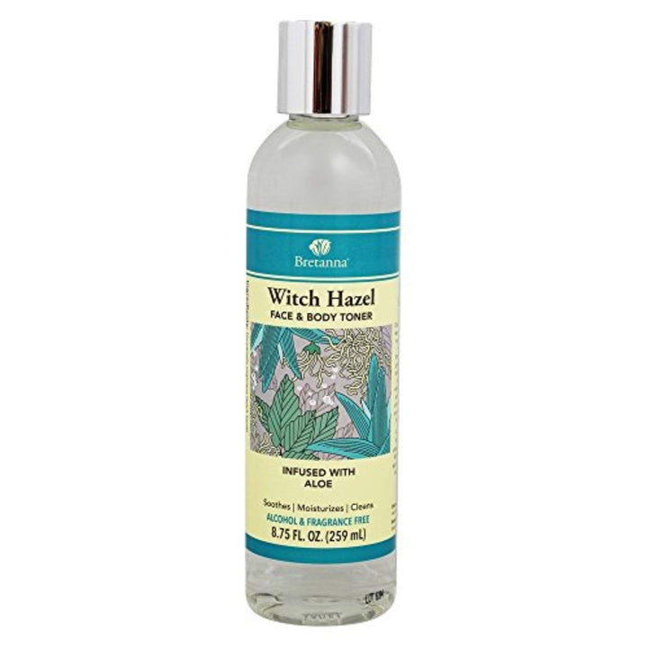 Witch Hazel Face &amp; Body Toner Infused With Aloe Essential Oils 8.75oz 8 Ounces