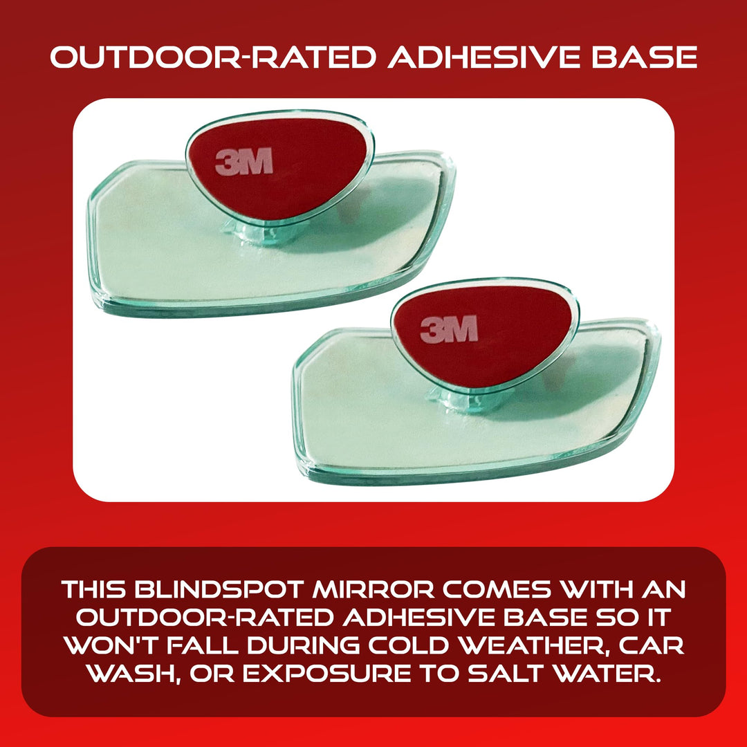 Convex Blind Spot Mirrors 2 Pack - OEM Car Side Mirror Blindspot Eliminator Automotive Exterior Accessories - Adjustable Blind Spot Mirror - Universal Fit
