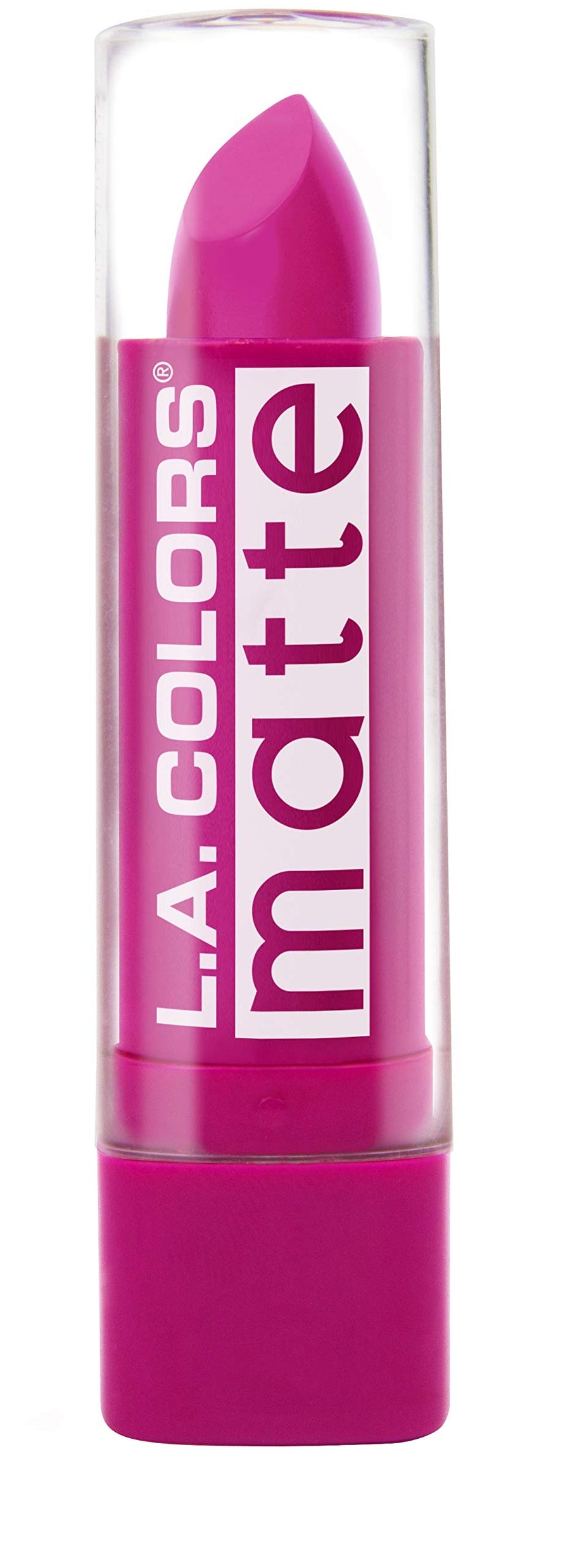 L.A. LA Colors Matte Lipstick Lip Makeup (FOREVER FUCHSIA)