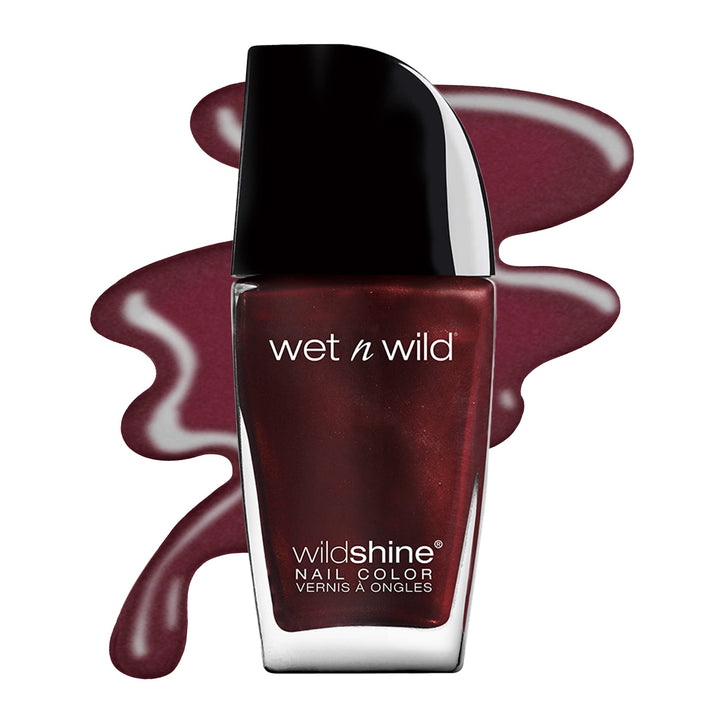 wet n wild Shine Nail Color, Burgundy Frost, 0.41 Fluid Ounce by Wet &#39;n Wild