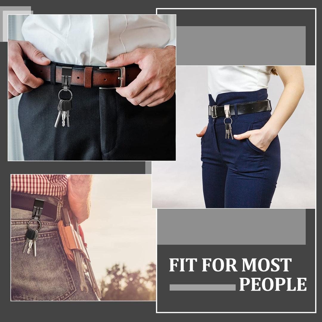 Moxweyeni 4 Pieces Belt Key Clip Key Holder Belt Securi