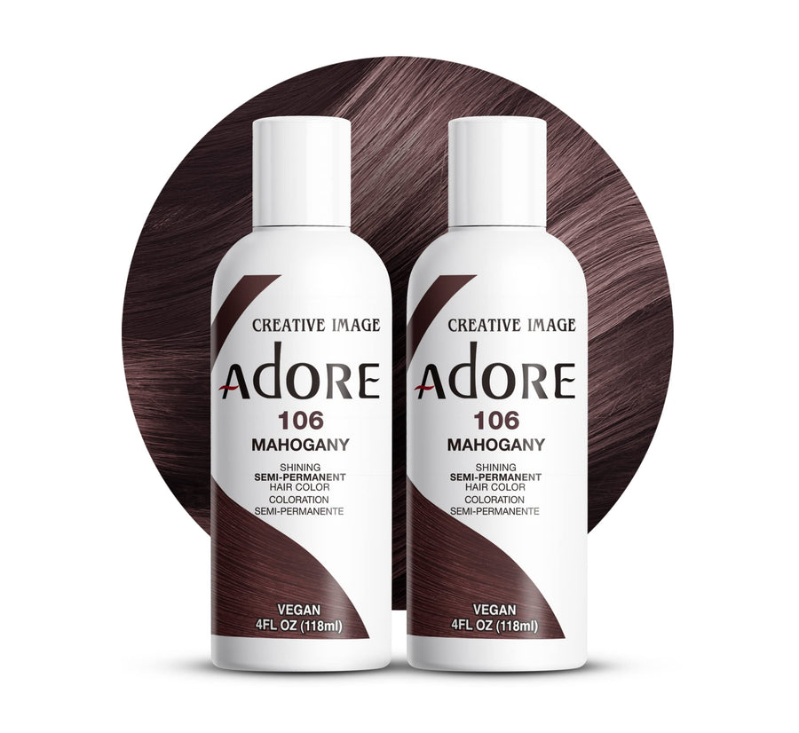 SemiPermanent Haircolor 106 Mahogany 4 Ounce (118ml) (2 Pack)