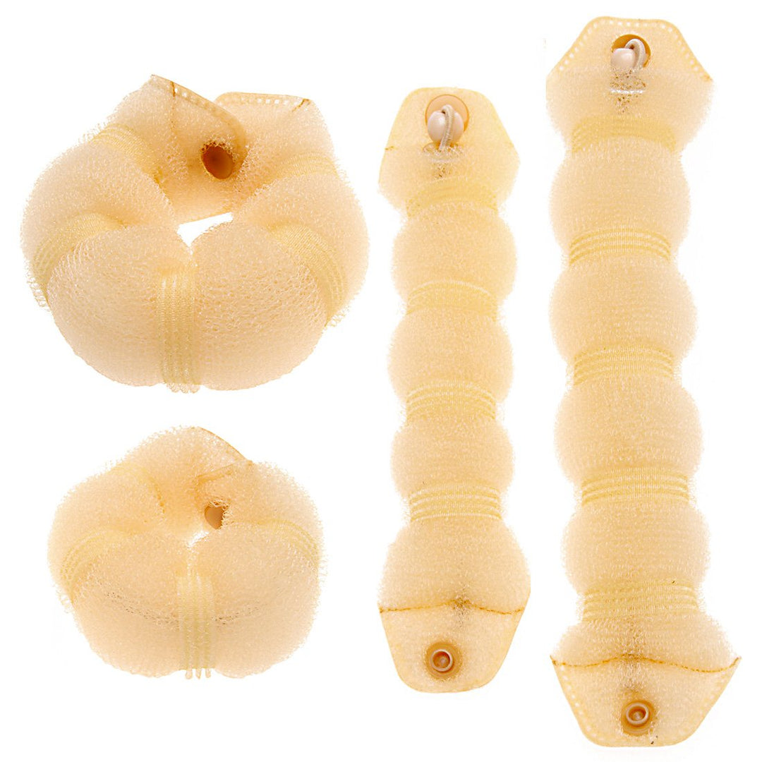 2 pcs Bun Maker Magic Hair Styling Tool (Blonde)
