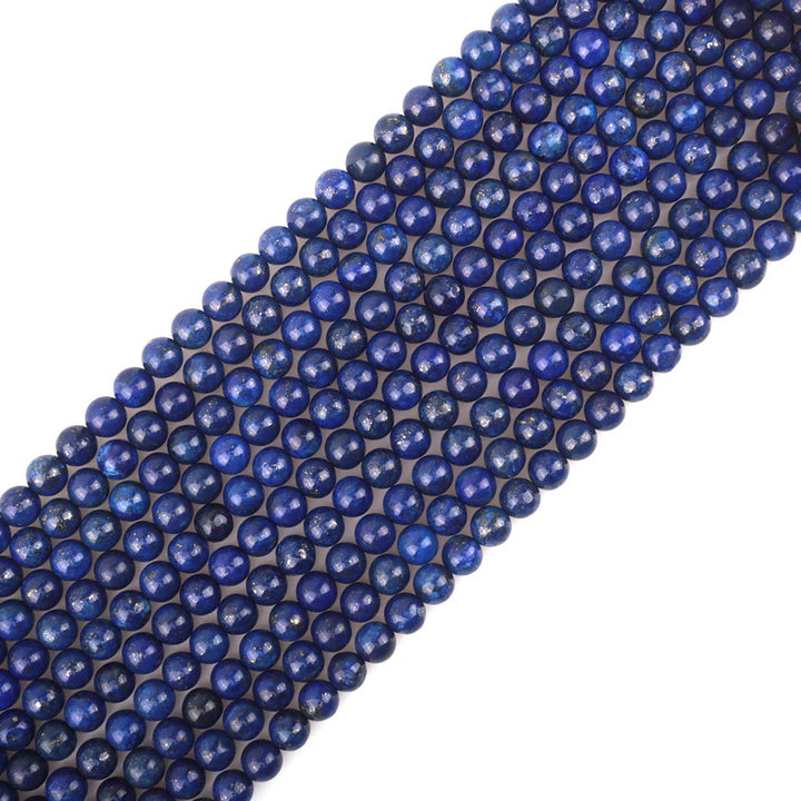 10mm Natural Lapis Lazuli Stone Round Loose Stone Beads for Jewelry Making DIY Crafts Design 1 Strand 15 APPR.34-36pcs