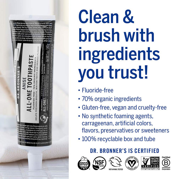 Dr. Bronner&#39;s Magic Soaps Toothpaste (Anise)