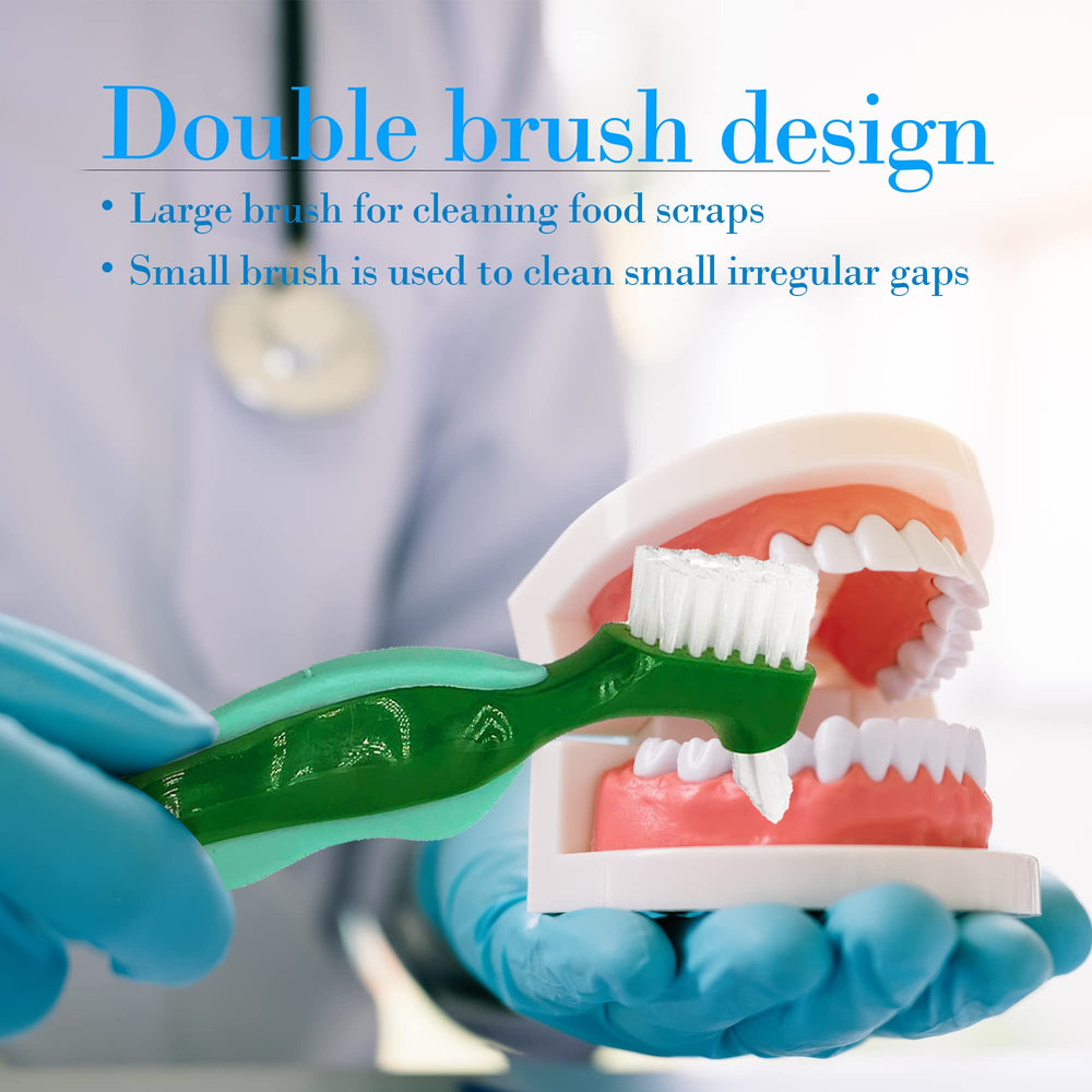 Premium Hard Denture Brush,Bvcewilty 3PCS Cleaning Brus
