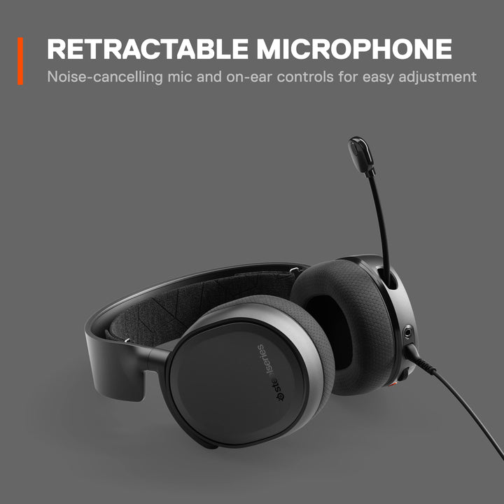 Arctis 3 Console - Stereo Wired Gaming Headset for PlayStation 5 / 4, Xbox Series X|S, Nintendo Switch, VR, Android and iOS - White