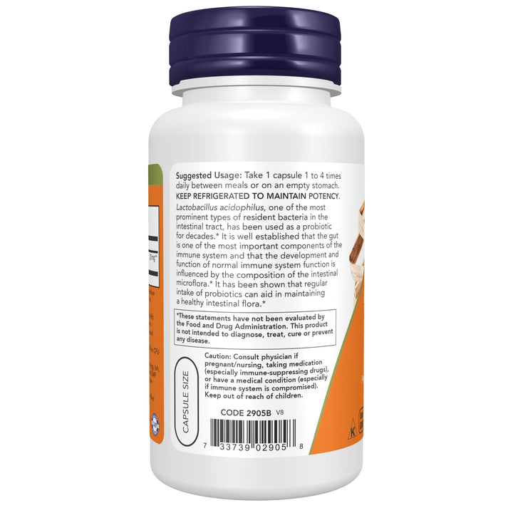NOW Foods Supplements, Acidophilus, Two Billion, Strain