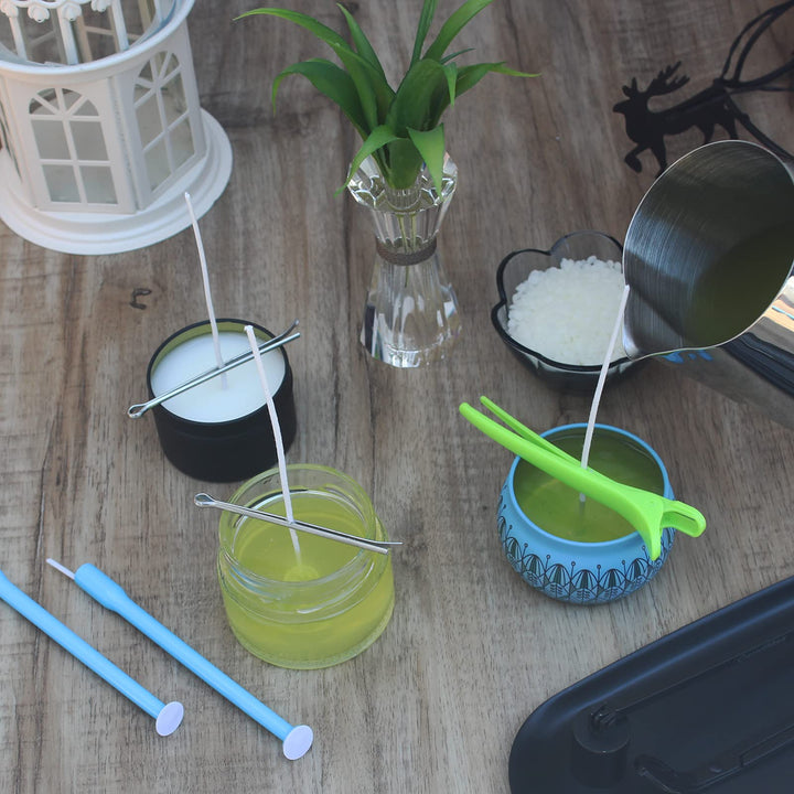 Candle Wick Placing Tube, 12pcs Candle Wick Centering Placement Tools for Candle Making