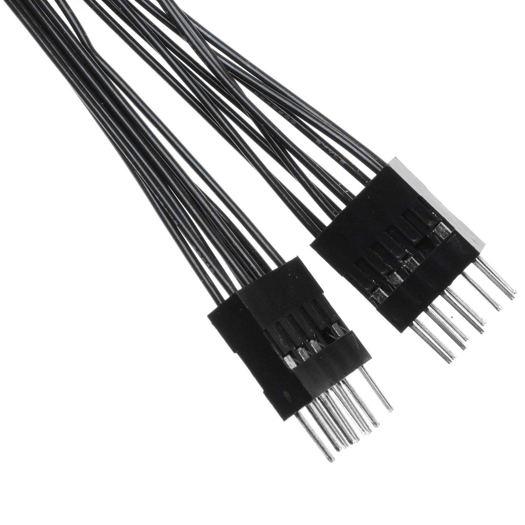 Magic&amp;shell 9 Pin HD Audio 1 Female to 2 Male Splitter Y Cable Lead Wire for Motherboard 10cm