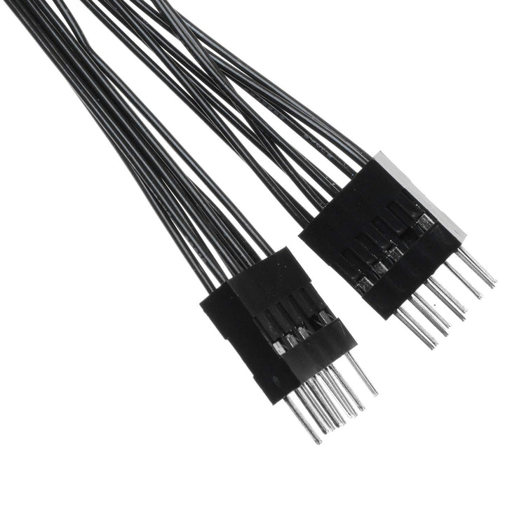 Magic&amp;shell 9 Pin HD Audio 1 Female to 2 Male Splitter Y Cable Lead Wire for Motherboard 10cm