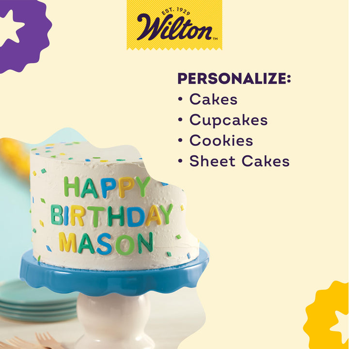 Wilton Fondant Letter and Number Stamp Set - Small Plas