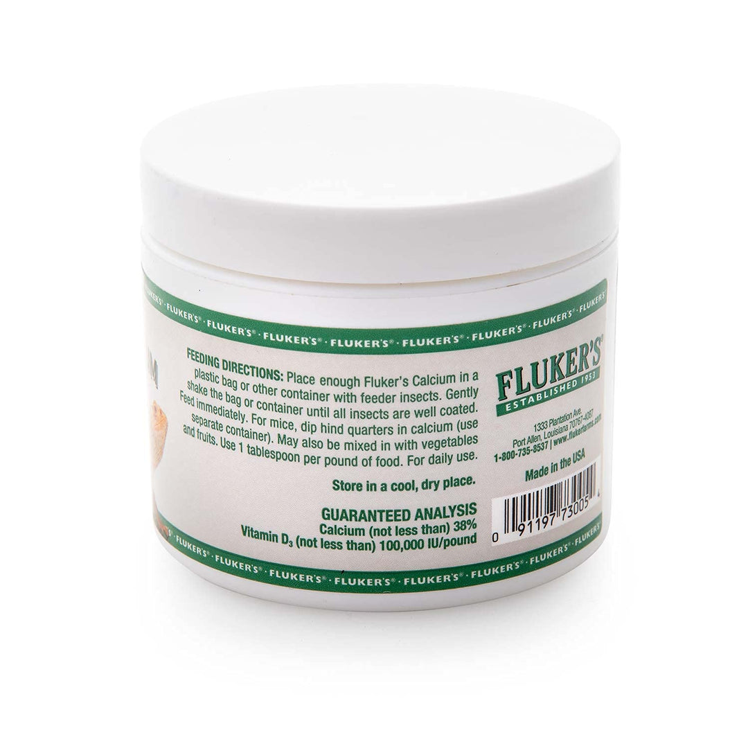 Fluker's Calcium Reptile Supplement with added Vitamin D3, 4 oz.
