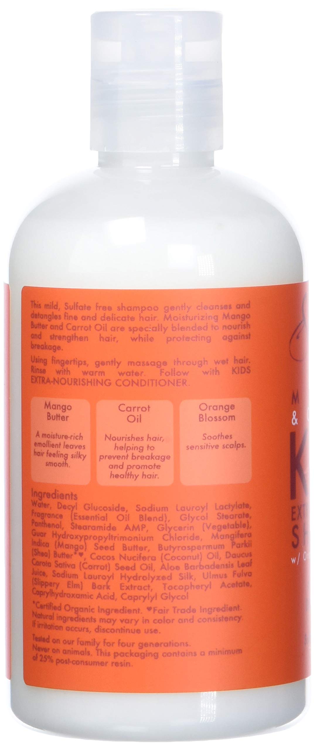 Mango &amp; Carrot Kids Extra-Nourishing Shampoo, 8 Ounce