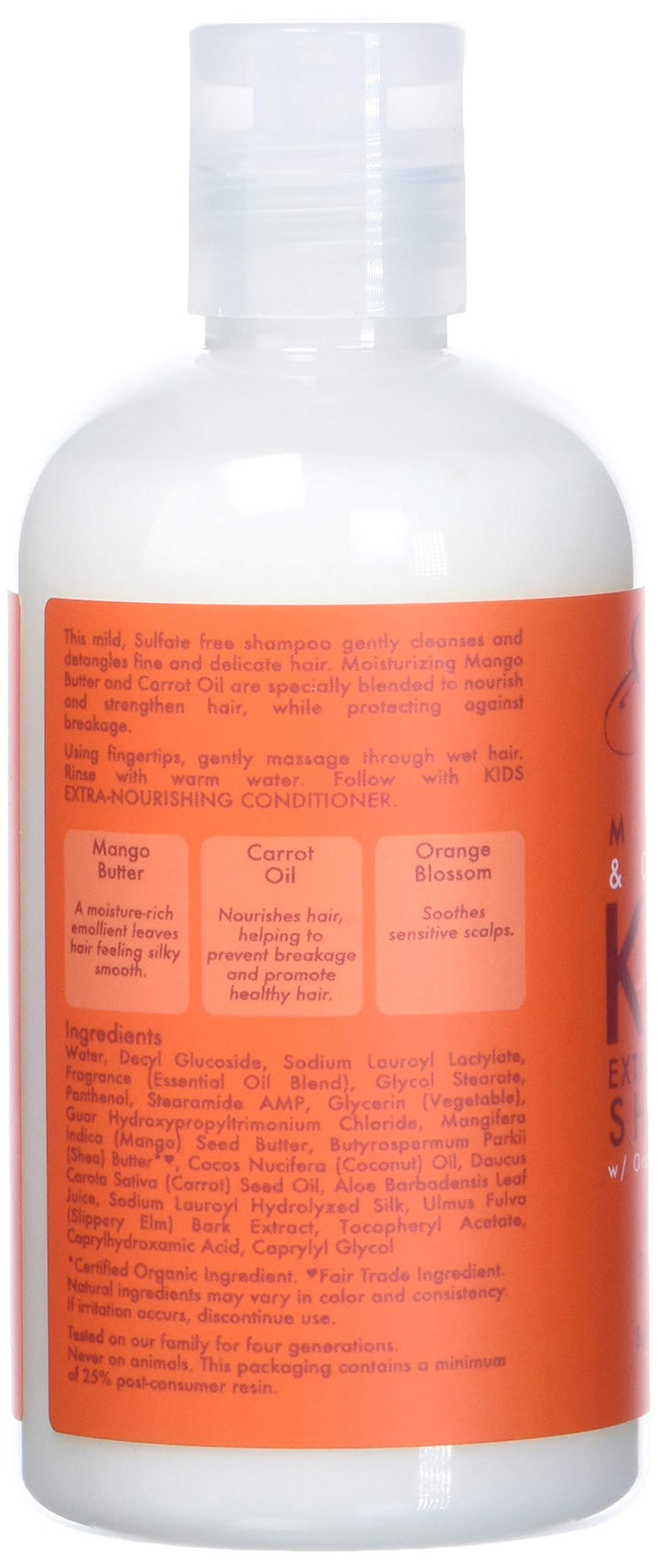 Mango &amp; Carrot Kids Extra-Nourishing Shampoo, 8 Ounce