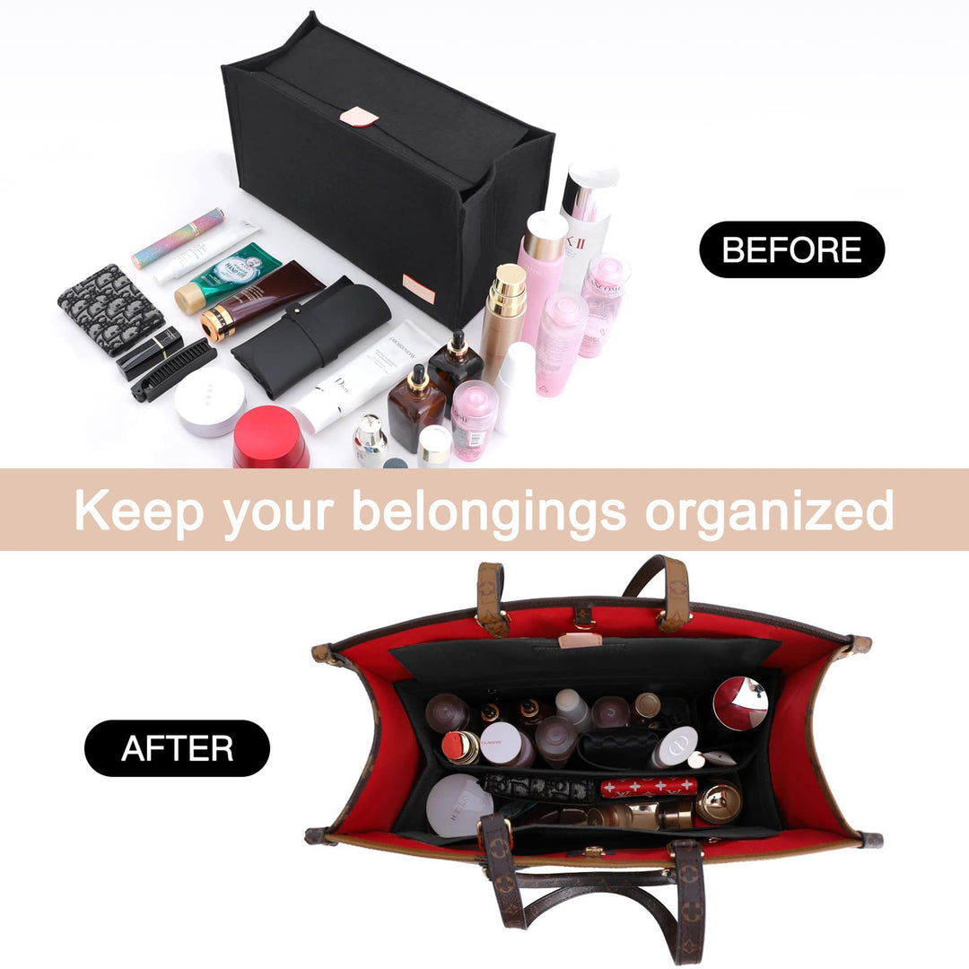 Doxo Purse Organizer Insert, Felt Bag Organizer Insert 
