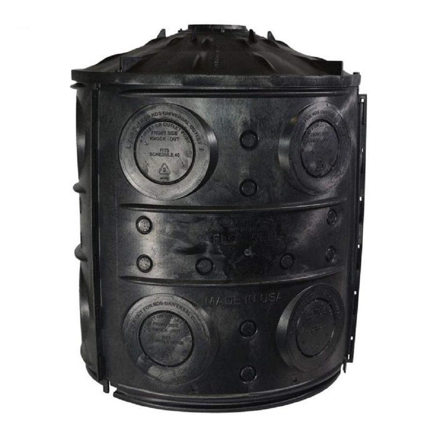 FWAS24 24-inch by 28.75-inch Flo-Well Dry Well Storm Water Leaching System, Black