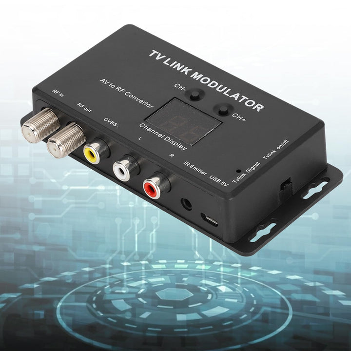 Dpofirs UHF Modulator,TM70 UHF TV Link Modulator AV to 