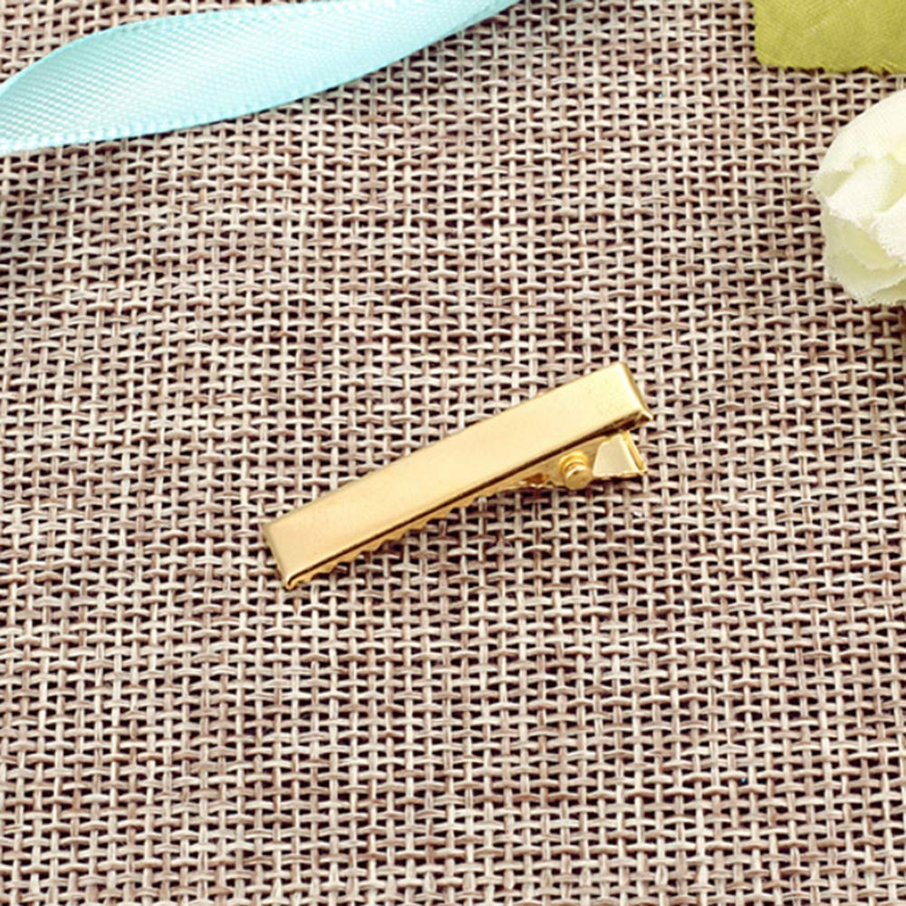120 Pcs 1-3/4 Inch(45 mm) Gold Alligator Hair Clips Metal Clips Flat Top with Teeth for Arts &amp; Crafts Projects, Dry Hanging Clothing, Office Paper Document Organization, Hair Care