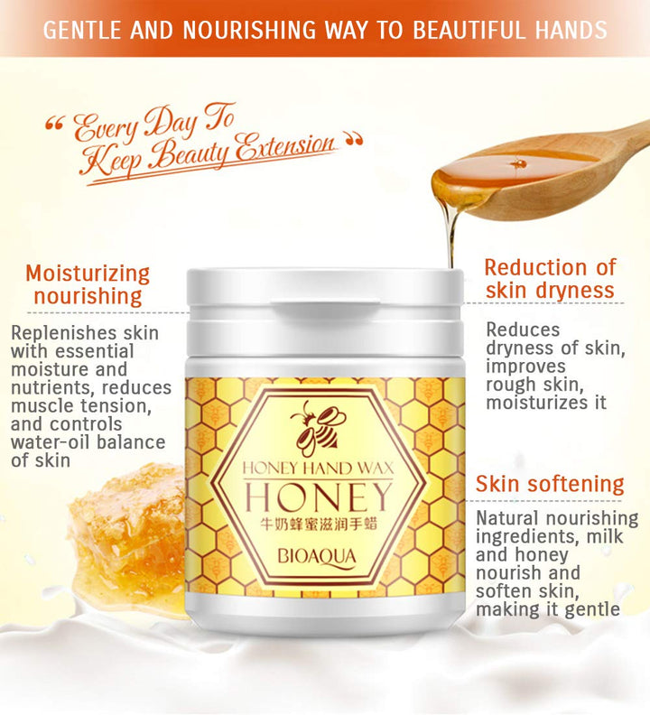 Natural Honey &amp; Milk Hand Wax Moisturizes Soft Skin 170G