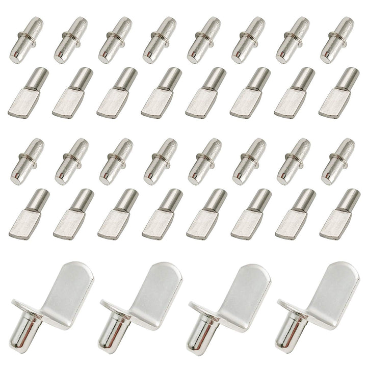 60 Pieces Shelf Bracket Pegs Stainless Steel Shelf Pins