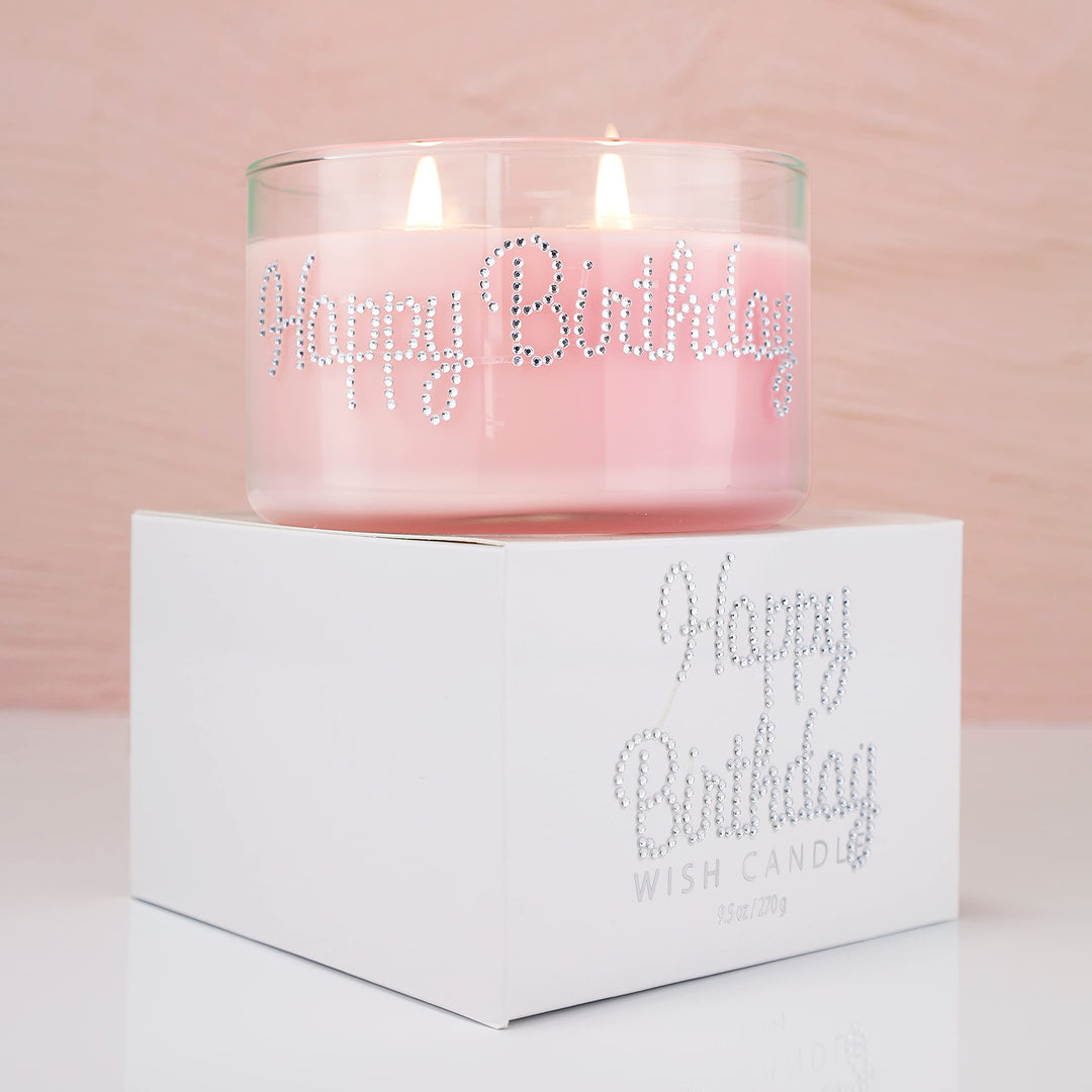 Happy Birthday Wish Candle, 9.5 Ounce