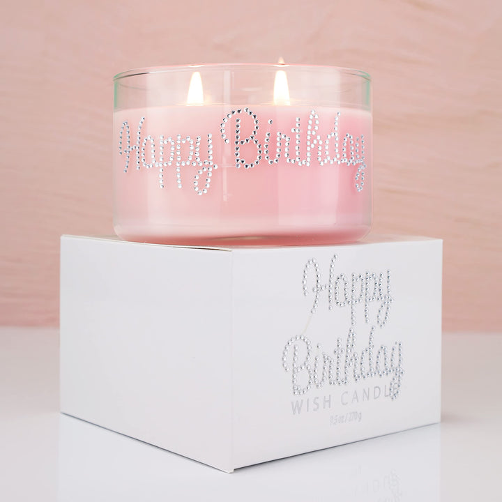 Happy Birthday Wish Candle, 9.5 Ounce