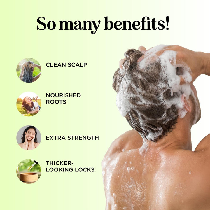 Clarifying Shampoo for Build Up &amp; Oily Hair - Tea Tree Shampoo for Men and Women with Rosemary Essential Oil for Oily Hair and Scalp - Color Safe Vegan Sulfate Silicone &amp; Paraben Free (16 Fl Oz)