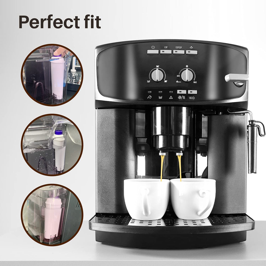 ICEPURE Coffee Machine Water Filter for Delonghi DLSC002, Replacement Filter Cartridge with Activated Carbon, Compatible with ECAM, ETAM, EC680, EC800 (2-Pack)