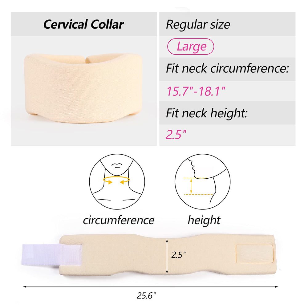 Soft Foam Neck Brace Universal Cervical Collar, Adjusta