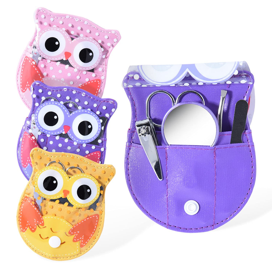 Owl Design Personal Care Manicure Set 5 in 1 (3 Sets)