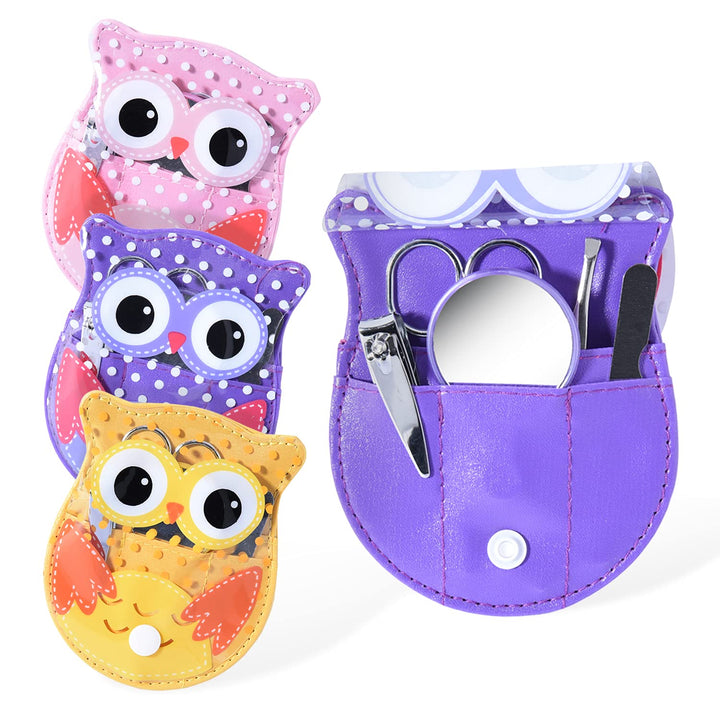 Owl Design Personal Care Manicure Set 5 in 1 (3 Sets)