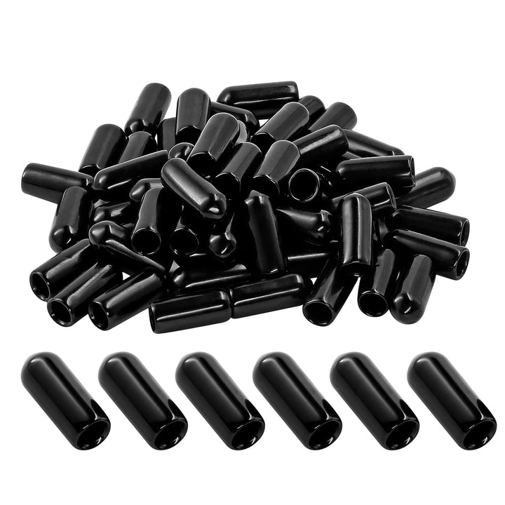 Jamiikury 60PCS Screw Thread Protectors 5mm ID Rubber E