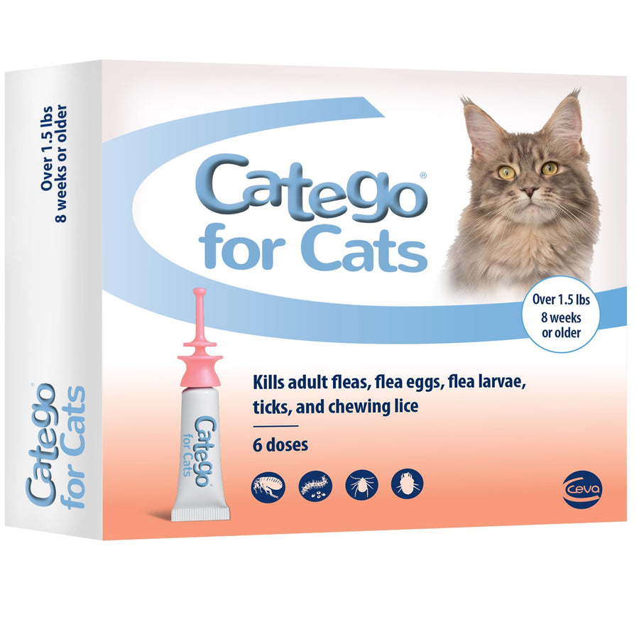 for Cats Flea and Tick Treatment & Prevention (Over 1.5 lbs) 6-Month Supply