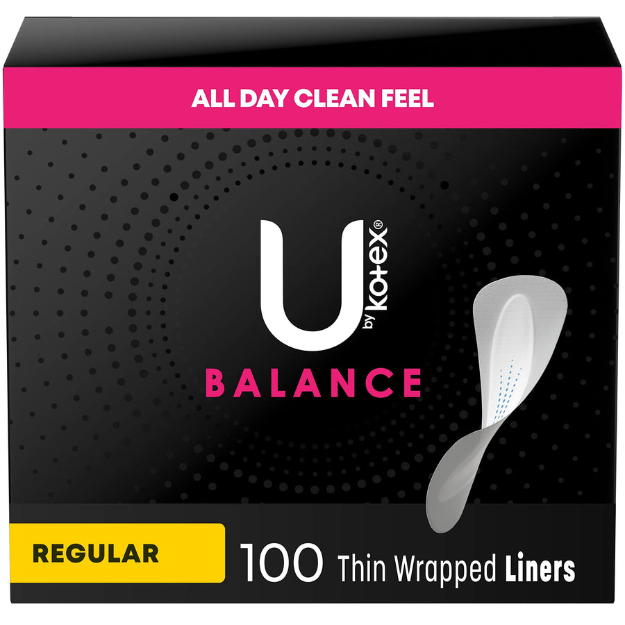 U by Kotex Barely There Thin Panty Liners, Unscented, 1