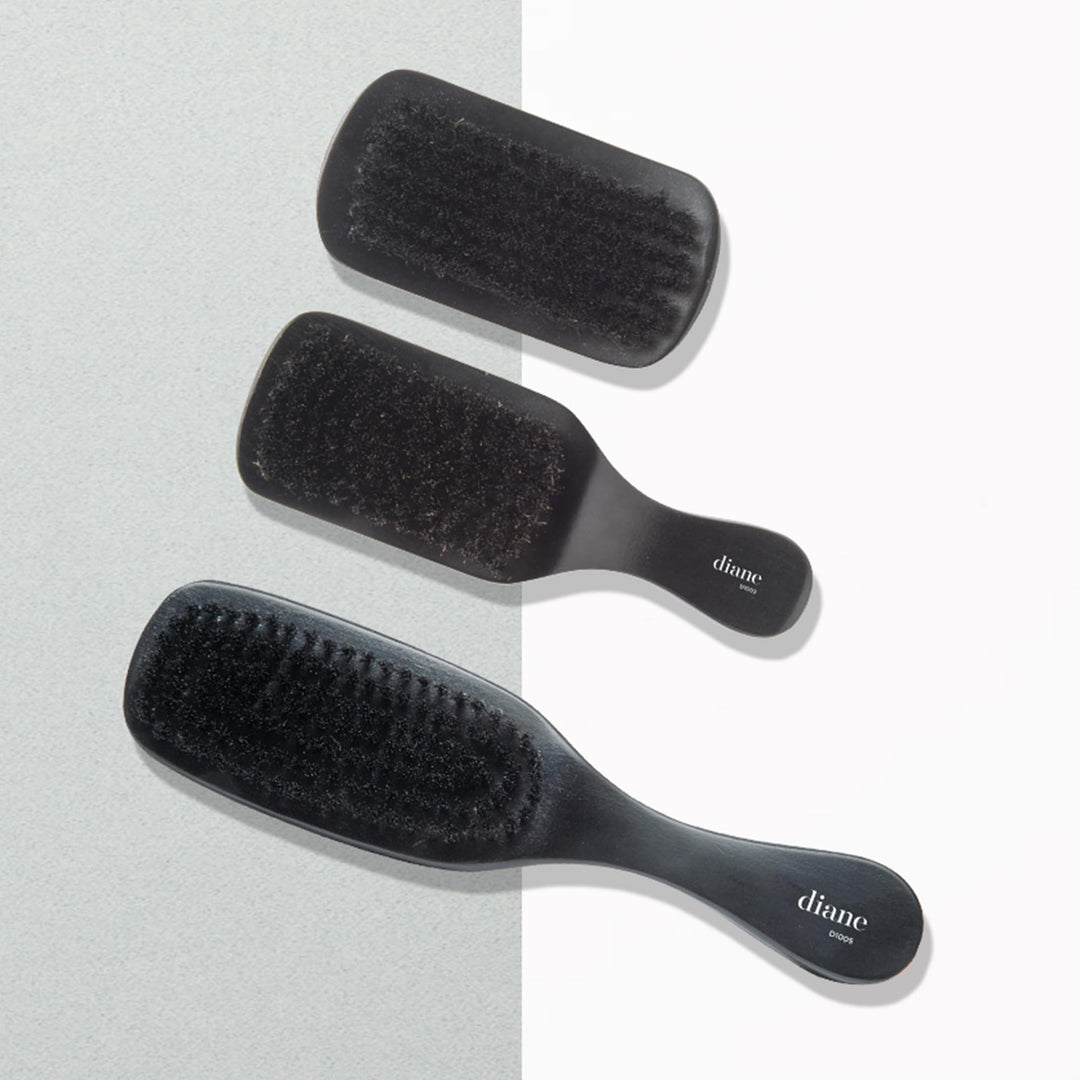 100% soft boar bristle curved wave mens hair brush with handle, d1005