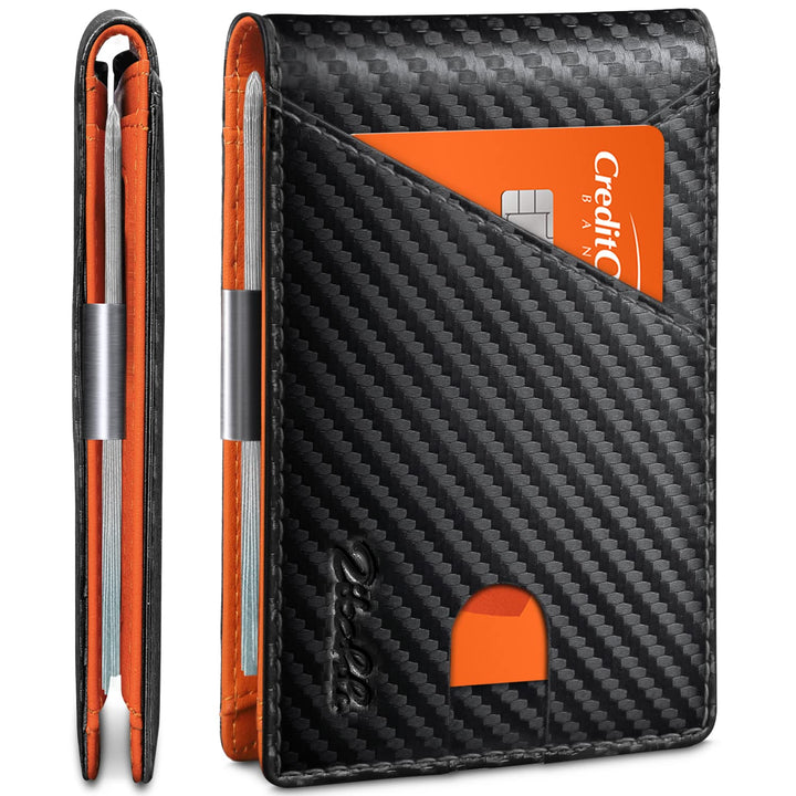 Zitahli Wallet for Men - with Money Clip Slim Leather S