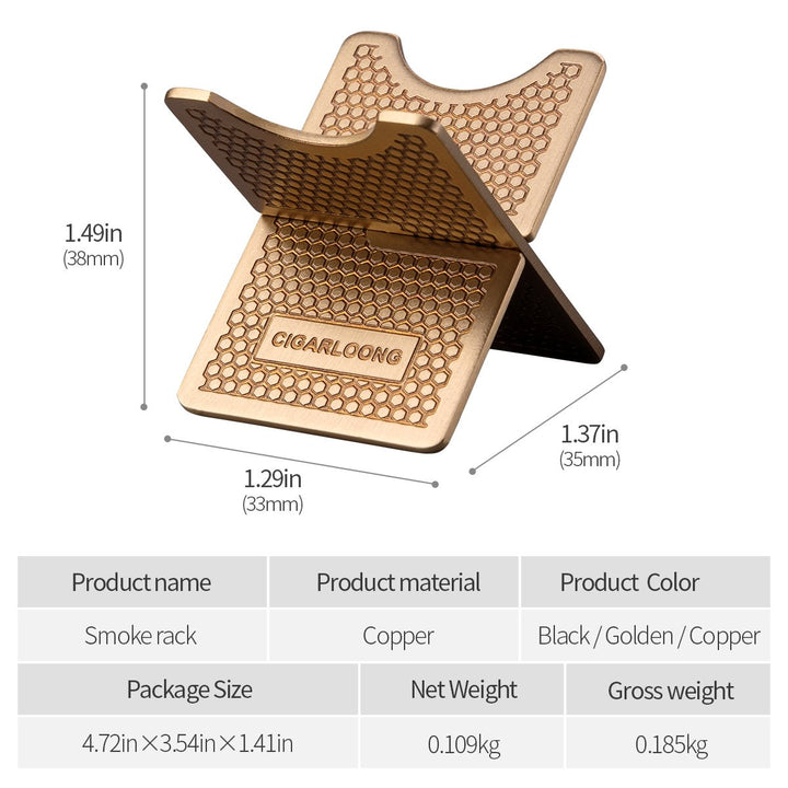 CIGARLOONG Cigar Stand Carbon Fiber Detachable Portable