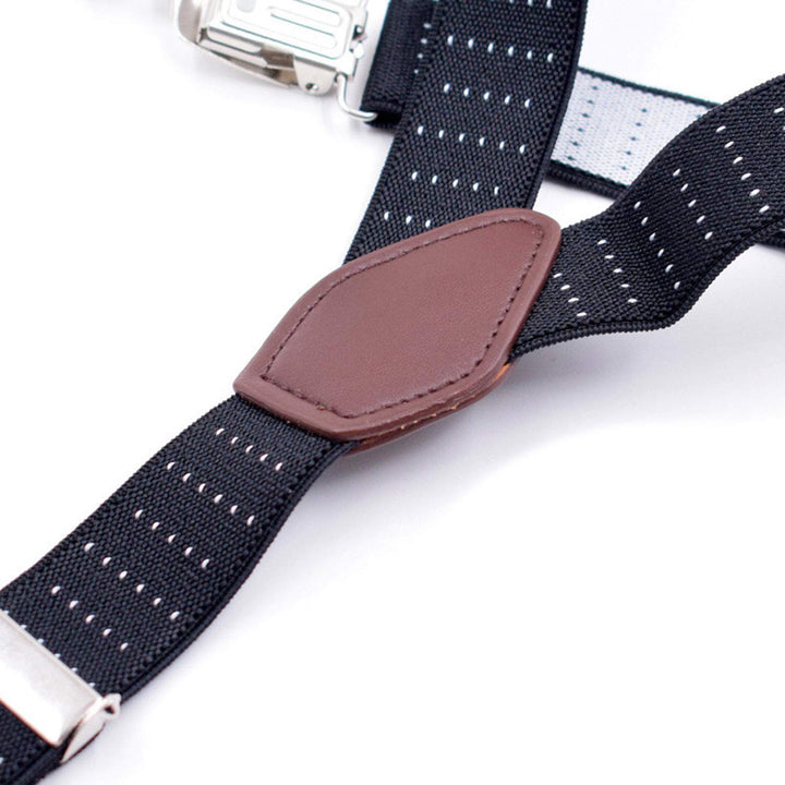 Mens Shirt Stays Military Adjustable Elastic Garter Straps Sock Non-slip Clamps (Black/1 Pair)